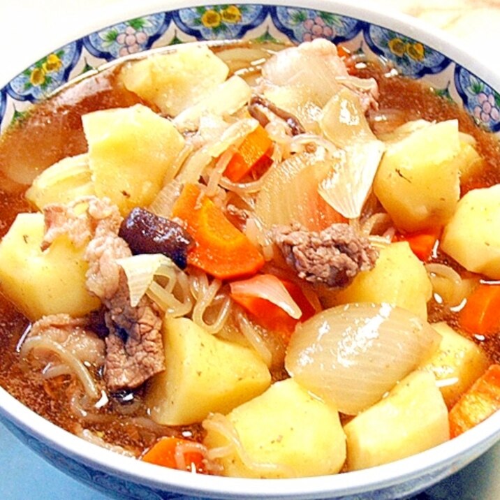 牛の切り落とし肉でちょびリッチ!牛肉じゃが♪